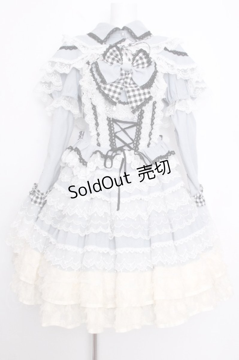 画像1: LOLITA / ティアードワンピース  サックス S-26-09-14-052-LO-OP-AS-ZS (1)