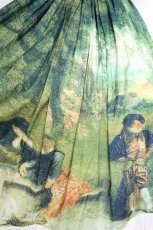 画像3: 中国ロリータ / 絵画ワンピース  グリーン S-26-09-14-055-LO-OP-AS-ZS (3)