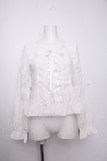画像1: axes femme / グレースブラウス  白 S-26-09-14-013-AX-BL-HR-ZS (1)