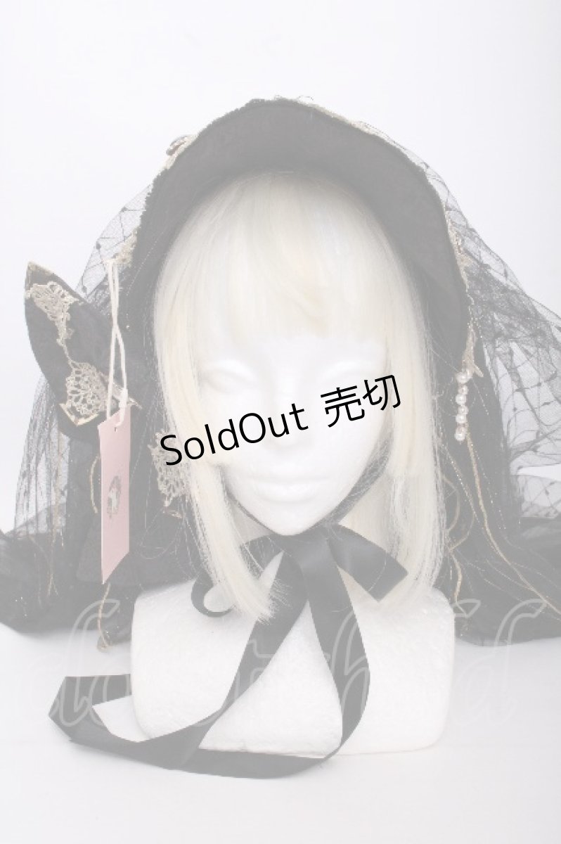 画像1: Arcadian Deer（海外ロリータブランド） / Nightmare at Daybreakヘッドドレス  黒 S-26-09-14-002-LO-AC-AS-ZS (1)