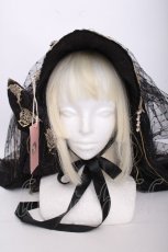 画像1: Arcadian Deer（海外ロリータブランド） / Nightmare at Daybreakヘッドドレス  黒 S-26-09-14-002-LO-AC-AS-ZS (1)