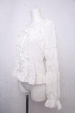 画像2: axes femme / グレースブラウス  白 S-26-09-14-013-AX-BL-HR-ZS (2)