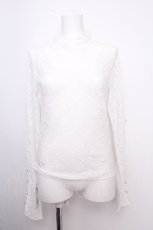 画像1: axes femme / プチローズレーストップス  白 S-26-09-14-021-AX-TO-HR-ZS (1)