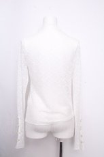 画像3: axes femme / プチローズレーストップス  白 S-26-09-14-021-AX-TO-HR-ZS (3)