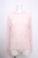 画像1: axes femme / 連ボタン花レースインナー  ピンク S-26-09-14-025-AX-TO-HR-ZS (1)