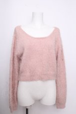 画像1: evelyn / リボンモヘアニット  ピンク S-26-09-14-026-LO-TO-HR-ZS (1)