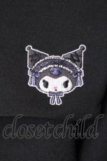 画像3: m petit by misako / サンリオキャラクターズコラボ クロミセーラーカーディガン M 黒 S-26-09-15-033-LO-JA-HR-ZS (3)
