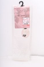 画像1: m petit by misako / AMCSシアーハートレース 23~25cm 白 S-26-09-15-005-LO-ZA-HR-ZS (1)