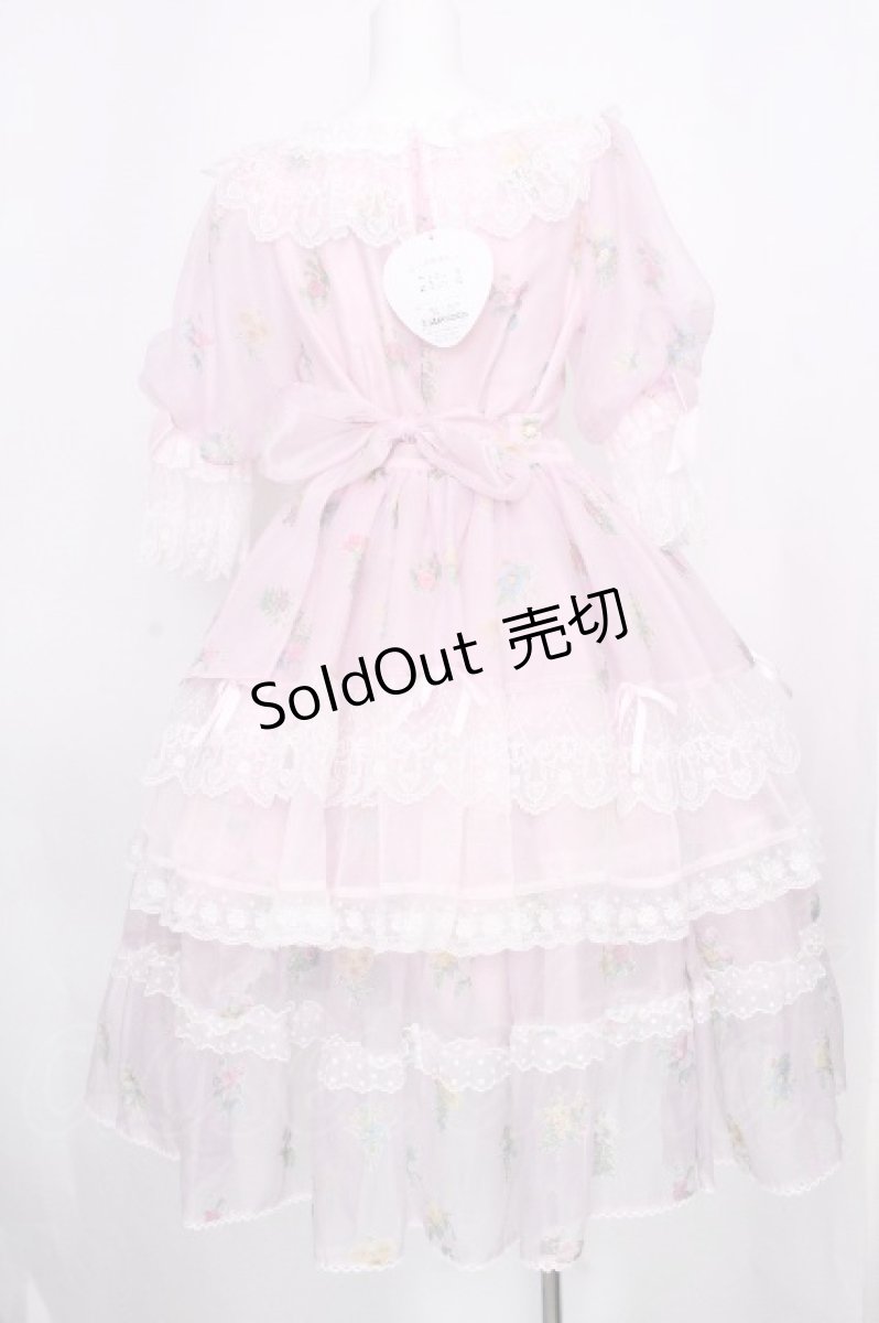 画像2: BABY,THE STARS SHINE BRIGHT / Innocent Opal Bouquet Princess ワンピース  ピンク S-26-09-15-038-BA-OP-HR-ZS (2)