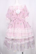 画像2: BABY,THE STARS SHINE BRIGHT / Innocent Opal Bouquet Princess ワンピース  ピンク S-26-09-15-038-BA-OP-HR-ZS (2)