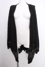 画像1: axes femme / ポケット付ロングニットカーディガン  黒 S-26-09-15-044-AX-TO-HR-ZS (1)
