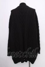 画像2: axes femme / ポケット付ロングニットカーディガン  黒 S-26-09-15-044-AX-TO-HR-ZS (2)