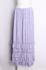 画像1: axes femme / カットプリーツフリルスカート  ラベンダー S-26-09-15-056-AX-SK-HR-ZS (1)
