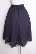 画像4: axes femme / パイピングチュールフリルスカート  紺 S-26-09-15-057-AX-SK-HR-ZS (4)