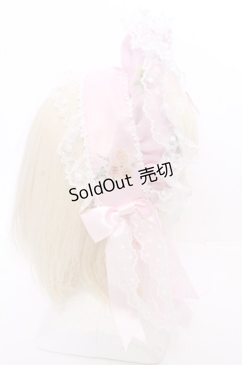 画像3: BABY,THE STARS SHINE BRIGHT / Innocent Opal Bouquet Princess ボンネット  ピンク S-26-09-15-011-BA-OP-HR-ZS (3)