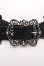 画像3: axes femme / クラシカルバックルゴムベルト  黒 S-26-09-15-019-AX-AC-HR-ZS (3)