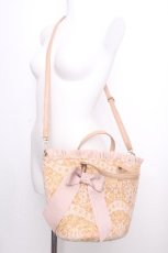 画像1: axes femme / リボンチャーム付きかごバッグ  ベージュ S-26-09-15-021-AX-BG-HR-ZS (1)
