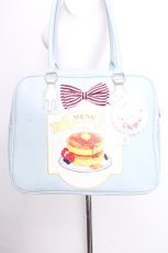 画像2: majoretty / 五月アイ/THE DINER　ホットケーキボストンバッグ  サックス S-26-09-15-024-LO-BG-HR-ZS (2)