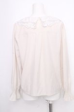 画像2: axes femme / レースカラーブラウス  オフ S-26-09-15-026-AX-BL-HR-ZS (2)