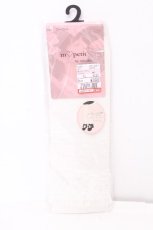 画像1: m petit by misako / AMCSシアーハートレース 23~25cm 白 S-26-09-15-004-LO-ZA-HR-ZS (1)