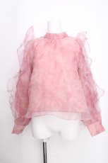 画像1: dazzlin / チュールトップス  ピンク S-26-09-15-028-LO-TO-AS-ZS (1)