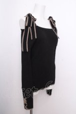 画像3: axes femme POETIQUE / マトン袖リブニットプルオーバー  黒 S-26-09-16-026-AX-TO-AS-ZS (3)