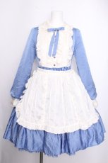 画像1: Angelic Pretty / Silky Ladyワンピース  ブルーｘオフ S-26-09-16-037-AP-OP-HR-ZS (1)