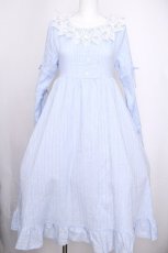 画像1: Cherirulu Chocola / MYレースフリルワンピース S サックス S-26-09-16-038-LO-OP-HR-ZS (1)