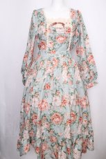 画像1: axes femme / ブルームフラワー柄ワンピース  ミント S-26-09-16-039-AX-OP-HR-ZS (1)