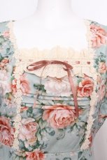 画像4: axes femme / ブルームフラワー柄ワンピース  ミント S-26-09-16-039-AX-OP-HR-ZS (4)