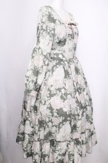 画像3: axes femme / ブルームフラワー柄ワンピース  グリーン S-26-09-16-040-AX-OP-HR-ZS (3)