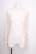 画像1: axes femme / プチローズレーストップス  クリーム S-26-09-16-010-AX-TO-HR-ZS (1)