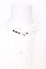 画像4: Eri Aino's collaboration / TT*AINレースブラウス S 白 S-26-09-16-012-LO-BL-HR-ZS (4)