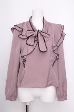 画像1: evelyn / リボンフリルブラウス  ピンク S-26-09-16-014-LO-BL-AS-ZS (1)