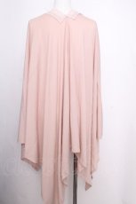 画像2: axes femme / バラ釦付UVイレヘムポンチョ  ピンク S-26-09-16-016-AX-ZA-HR-ZS (2)