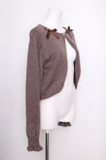 画像3: m petit by misako / AM*リボンニットボレロ M ブラウン S-26-09-16-020-LO-TO-HR-ZS (3)