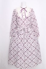 画像1: axes femme / ブロッキングワンピース  ピンク S-26-09-17-036-AX-OP-AS-ZS (1)