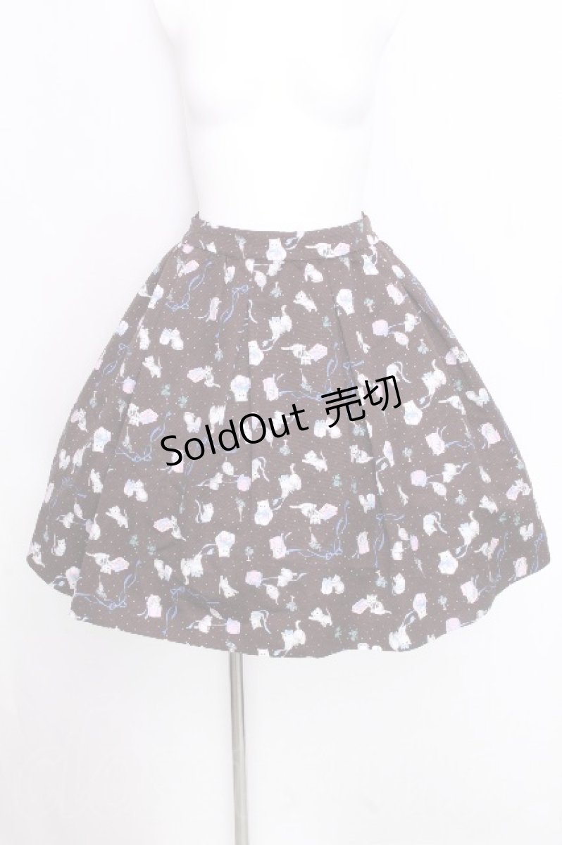 画像1: Franche Lippee / セレブキャットスカート  ブラウン S-26-09-17-048-LO-SK-AS-ZS (1)