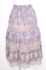 画像1: axes femme / ペイズリー×花柄ロングスカート  オフ S-26-09-17-050-AX-SK-AS-ZS (1)