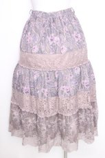 画像2: axes femme / ペイズリー×花柄ロングスカート  オフ S-26-09-17-050-AX-SK-AS-ZS (2)