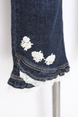 画像4: axes femme / ローズレースデニムパンツ  青 S-26-09-17-058-AX-PA-AS-ZS (4)