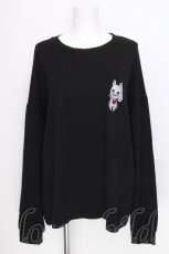 画像1: NieR Clothing / NieRちゃん刺繍プルオーバー  黒 S-26-09-17-025-PU-TO-HR-ZS (1)