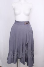 画像1: axes femme POETIQUE / ラッフルフリルラップ風スカート  サックス S-26-09-18-047-AX-SK-AS-ZS (1)