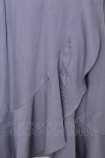 画像5: axes femme POETIQUE / ラッフルフリルラップ風スカート  サックス S-26-09-18-047-AX-SK-AS-ZS (5)