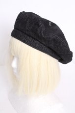 画像1: axes femme POETIQUE / リボンパーツベレー帽  黒 S-26-09-18-008-AX-SK-HR-ZS (1)