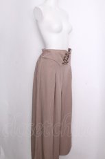 画像3: axes femme / ボタン×チェーンワイドパンツ  ベージュ S-26-09-18-056-AX-PA-HR-ZS (3)