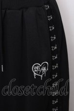 画像4: MA*RS / ハートロゴ刺繍レースホックラインパンツ  黒 S-26-09-18-059-GO-PA-AS-ZS (4)