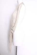 画像2: axes femme / ラメレースストール  ベージュ S-26-09-18-017-AX-ZA-HR-ZS (2)