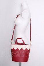 画像1: m petit by misako / AMスカラップ2WAYバッグ  赤 S-26-09-18-022-LO-ZA-AS-ZS (1)