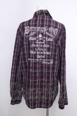 画像2: PUNK / チェックシャツ  紫 S-26-09-18-029-PU-BL-AS-ZS (2)